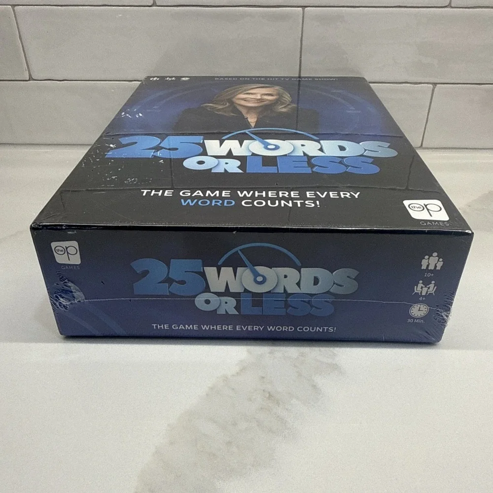 25 Words or Less Fast-Paced Word Game Friends & Family Board Game Sealed 2021